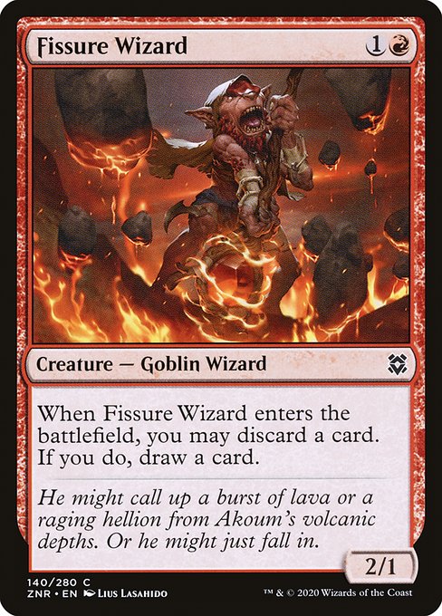 地割れの魔術師/Fissure Wizard [ZNR] [FOIL]