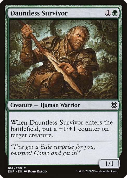 不屈の生存者/Dauntless Survivor [ZNR] [FOIL]