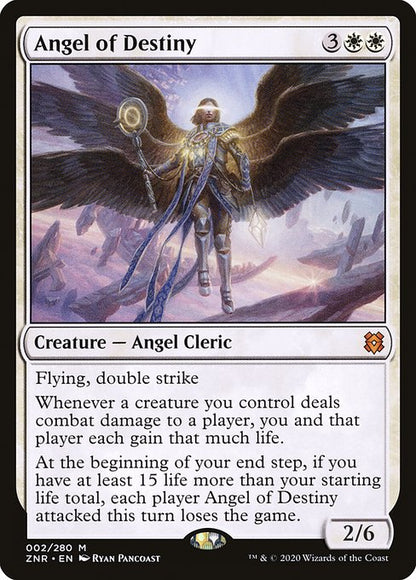 運命の天使/Angel of Destiny [ZNR] [FOIL] [プレリリース]