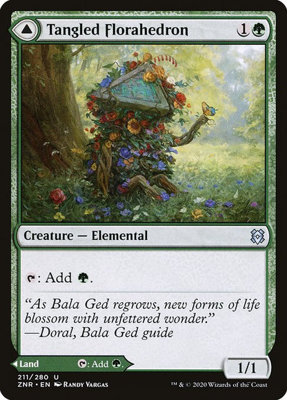 絡みつく花面晶体/Tangled Florahedron - 絡み谷/Tangled Vale [ZNR] [FOIL]
