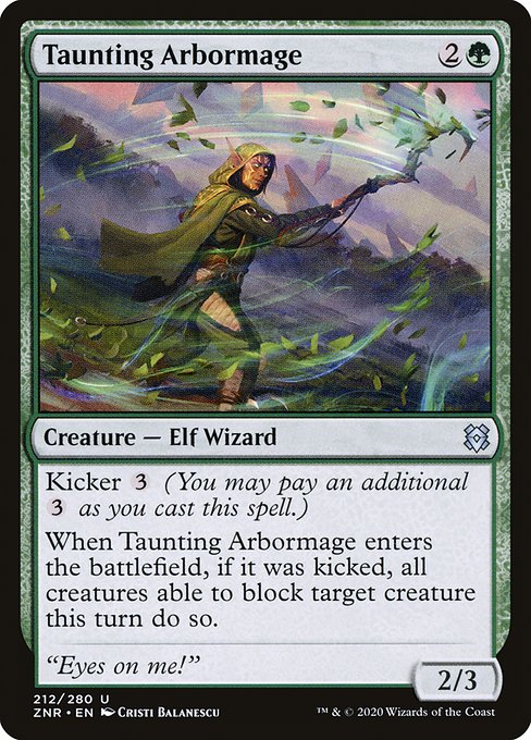 嘲る樹木魔道士/Taunting Arbormage [ZNR] [FOIL]