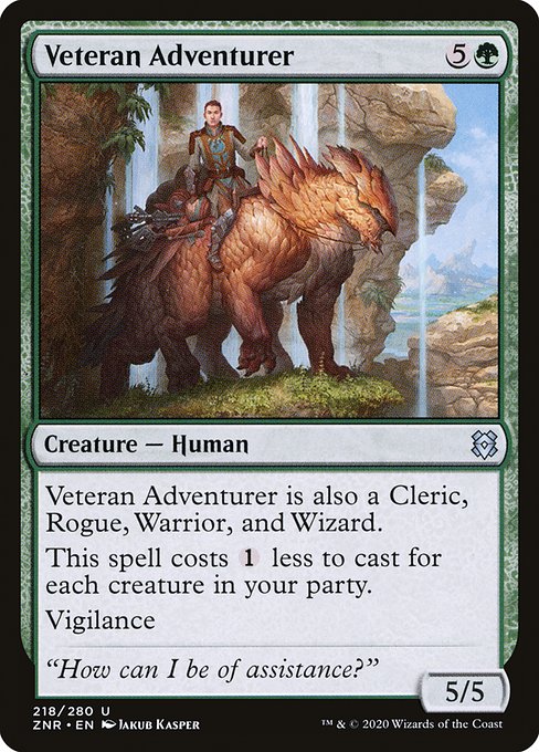 古参の冒険者/Veteran Adventurer [ZNR] [FOIL]