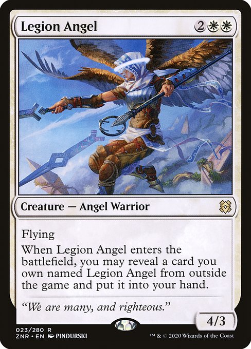 軍団の天使/Legion Angel [ZNR] [FOIL] [プレリリース]