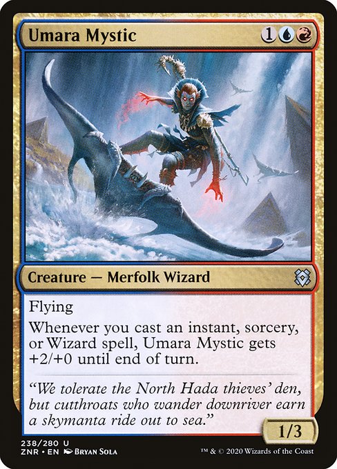 ウマーラの神秘家/Umara Mystic [ZNR] [FOIL]