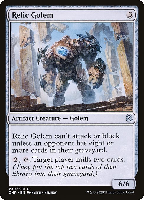 秘宝のゴーレム/Relic Golem [ZNR] [FOIL]