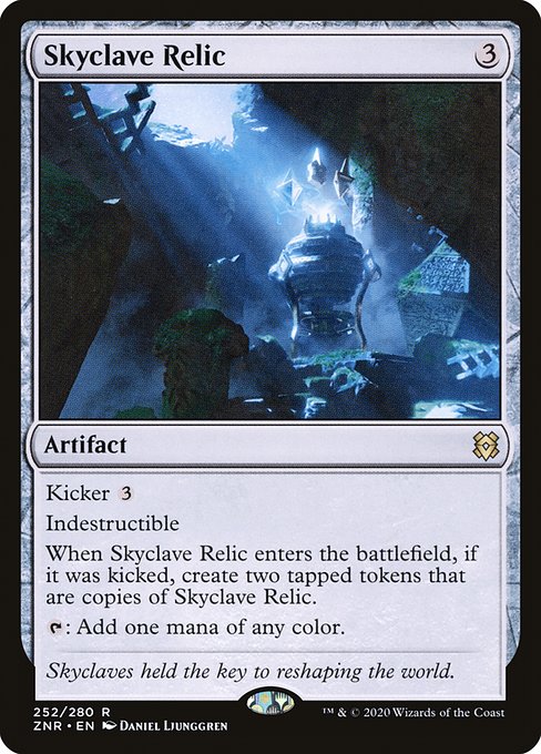 スカイクレイブの秘宝/Skyclave Relic [ZNR] [FOIL] [プレリリース]