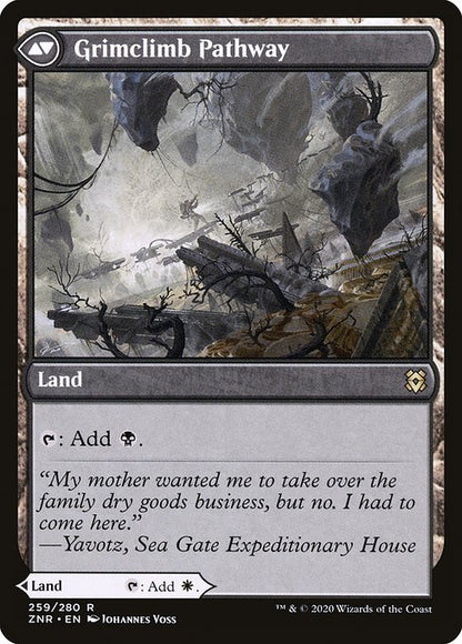 陽光昇りの小道/Brightclimb Pathy way - 恐怖昇りの小道/Grimclimb Pathway [ZNR] [FOIL] [プレリリース]