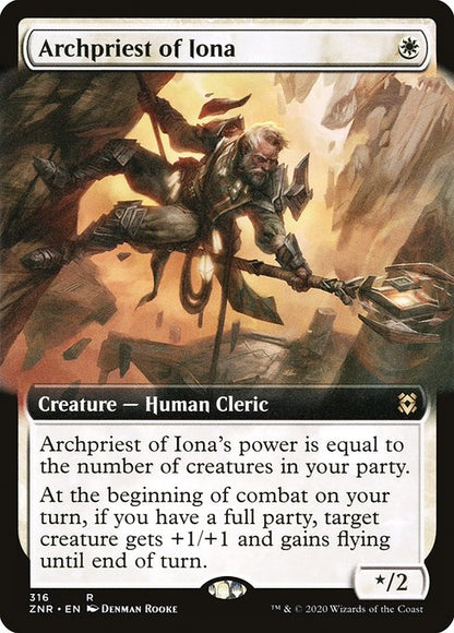 イオナの大司祭/Archpriest of Iona [ZNR-BF] [拡張アート] [FOIL]