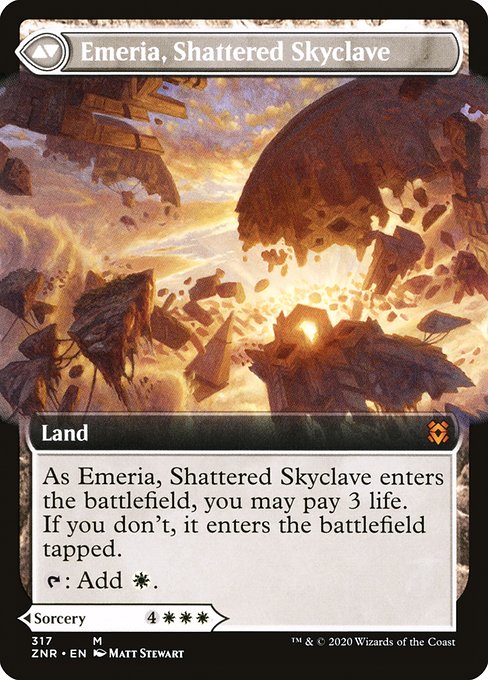 エメリアの呼び声/Emeria's Call - 砕け散ったスカイクレイブ、エメリア/Emeria, Shattered Skyclave [ZNR-BF] [拡張アート] [FOIL]