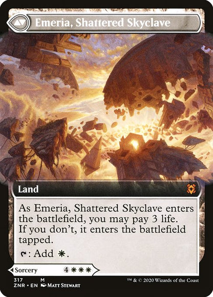 エメリアの呼び声/Emeria's Call - 砕け散ったスカイクレイブ、エメリア/Emeria, Shattered Skyclave [ZNR-BF] [拡張アート] [FOIL]