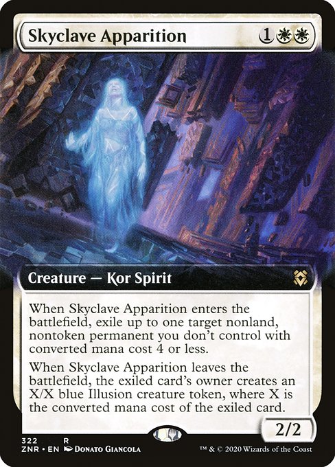 スカイクレイブの亡霊/Skyclave Apparition [ZNR-BF] [拡張アート]