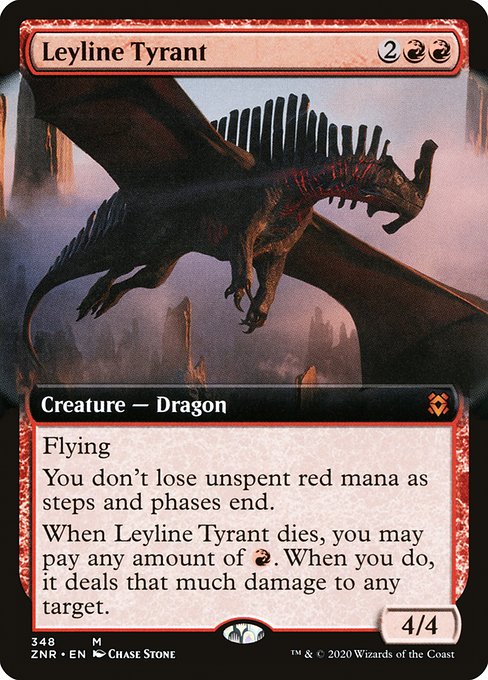 力線の暴君/Leyline Tyrant [ZNR-BF] [拡張アート] [FOIL]