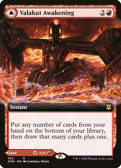 ヴァラクートの覚醒/Valakut Awakening - ヴァラクートの石鍛冶場/Valakut Stoneforge [ZNR-BF] [拡張アート] [FOIL]