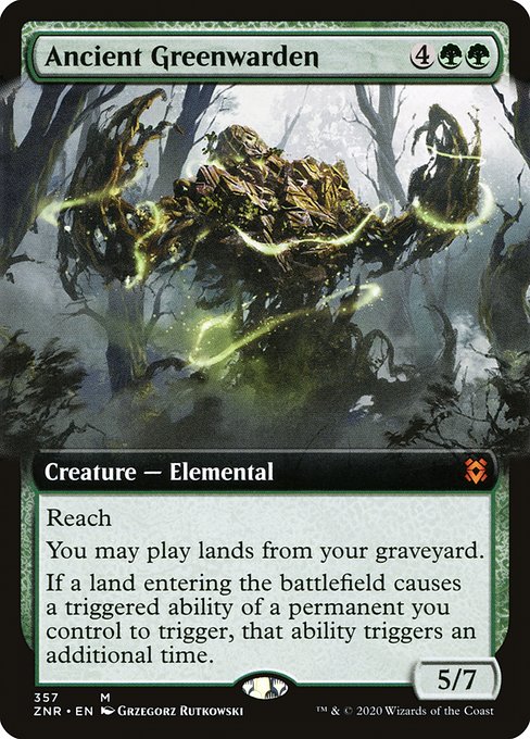 古の緑守り/Ancient Greenwarden [ZNR-BF] [拡張アート] [FOIL]