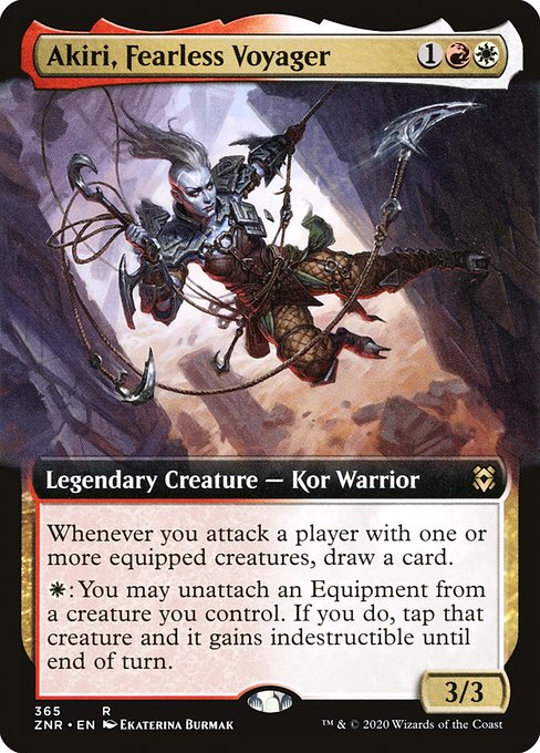 恐れなき探査者、アキリ/Akiri, Fearless Voyager [ZNR-BF] [拡張アート] [FOIL]