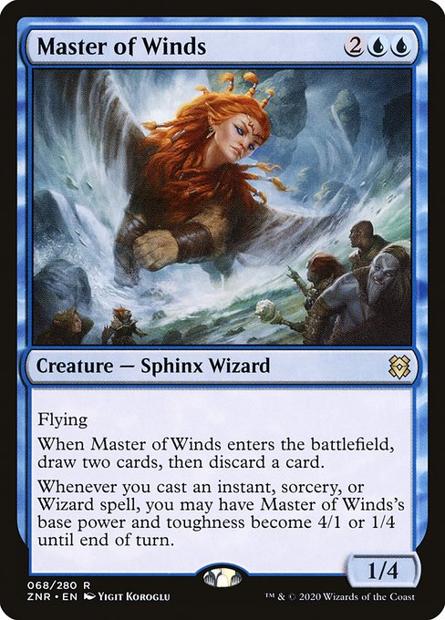 風の達人/Master of Winds [ZNR] [FOIL]