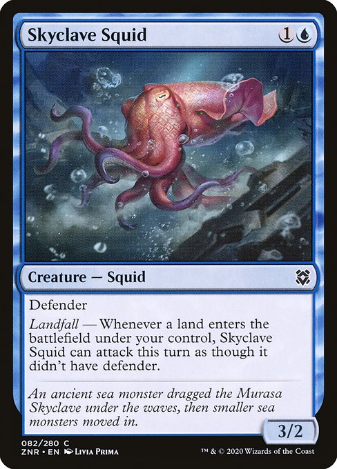 スカイクレイブのイカ/Skyclave Squid [ZNR] [FOIL]