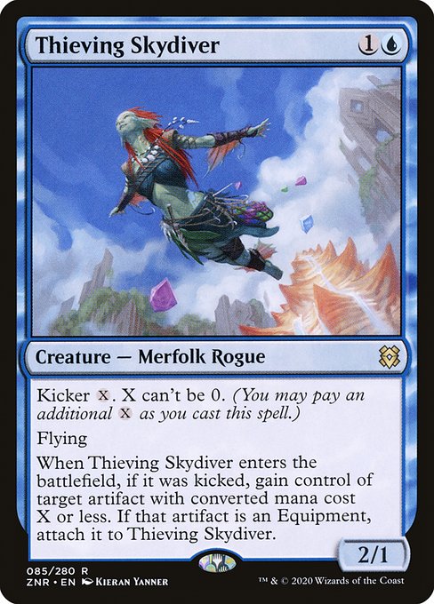 泥棒スカイダイバー/Thieving Skydiver [ZNR] [FOIL] [プレリリース]